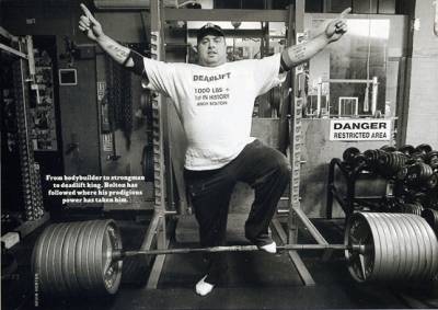 Мировой рекорд в становой тяге Энди Болтон