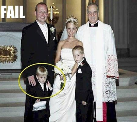 Неудачные свадебные фотографии