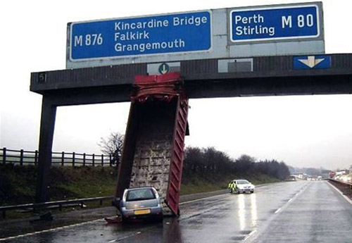 Самые курьезные аварии