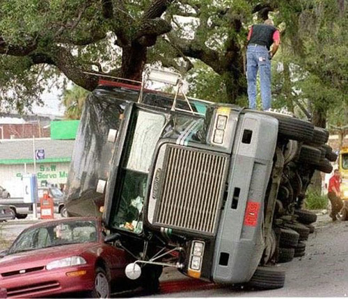 Самые курьезные аварии